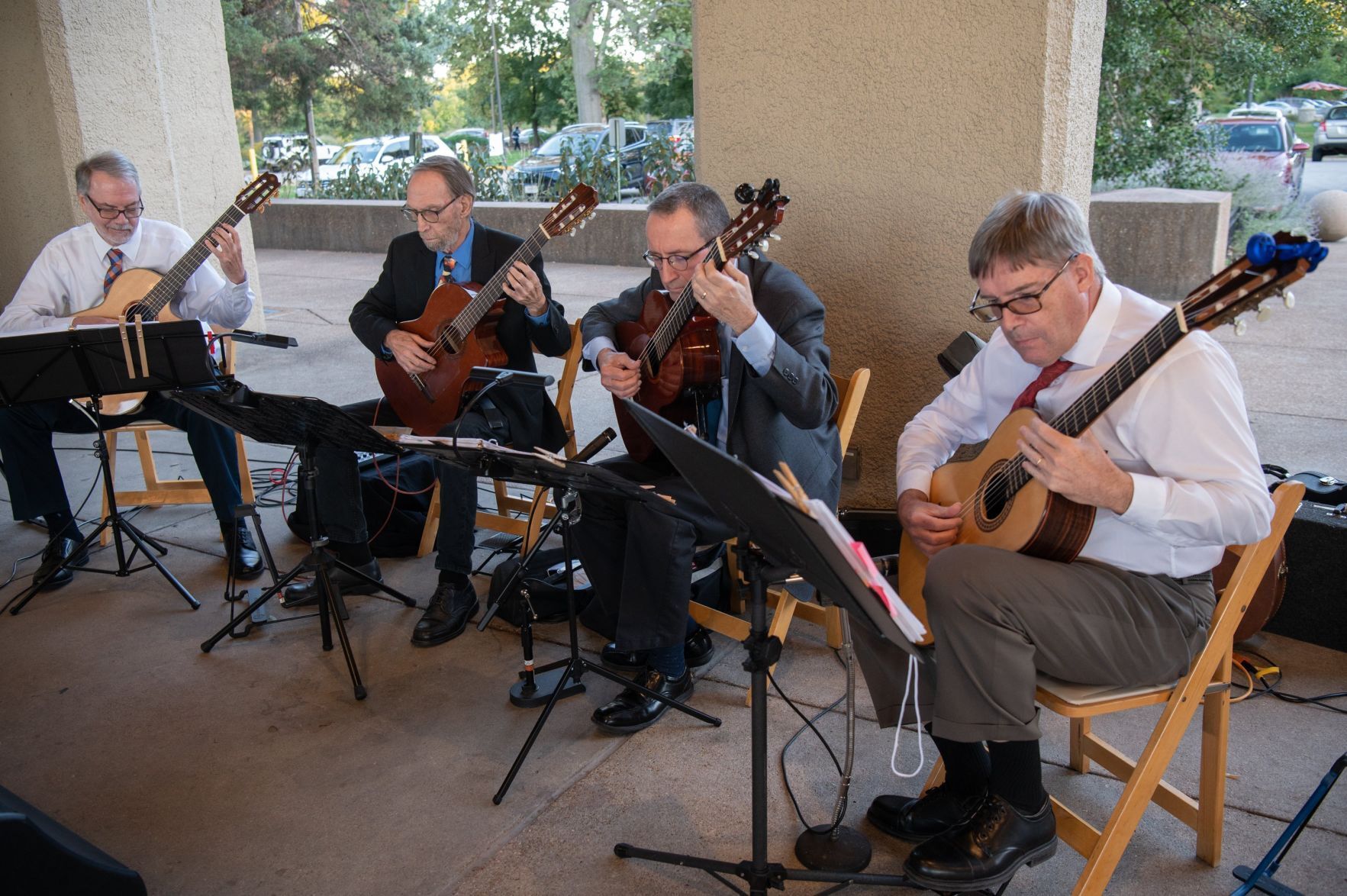 Musicians performing